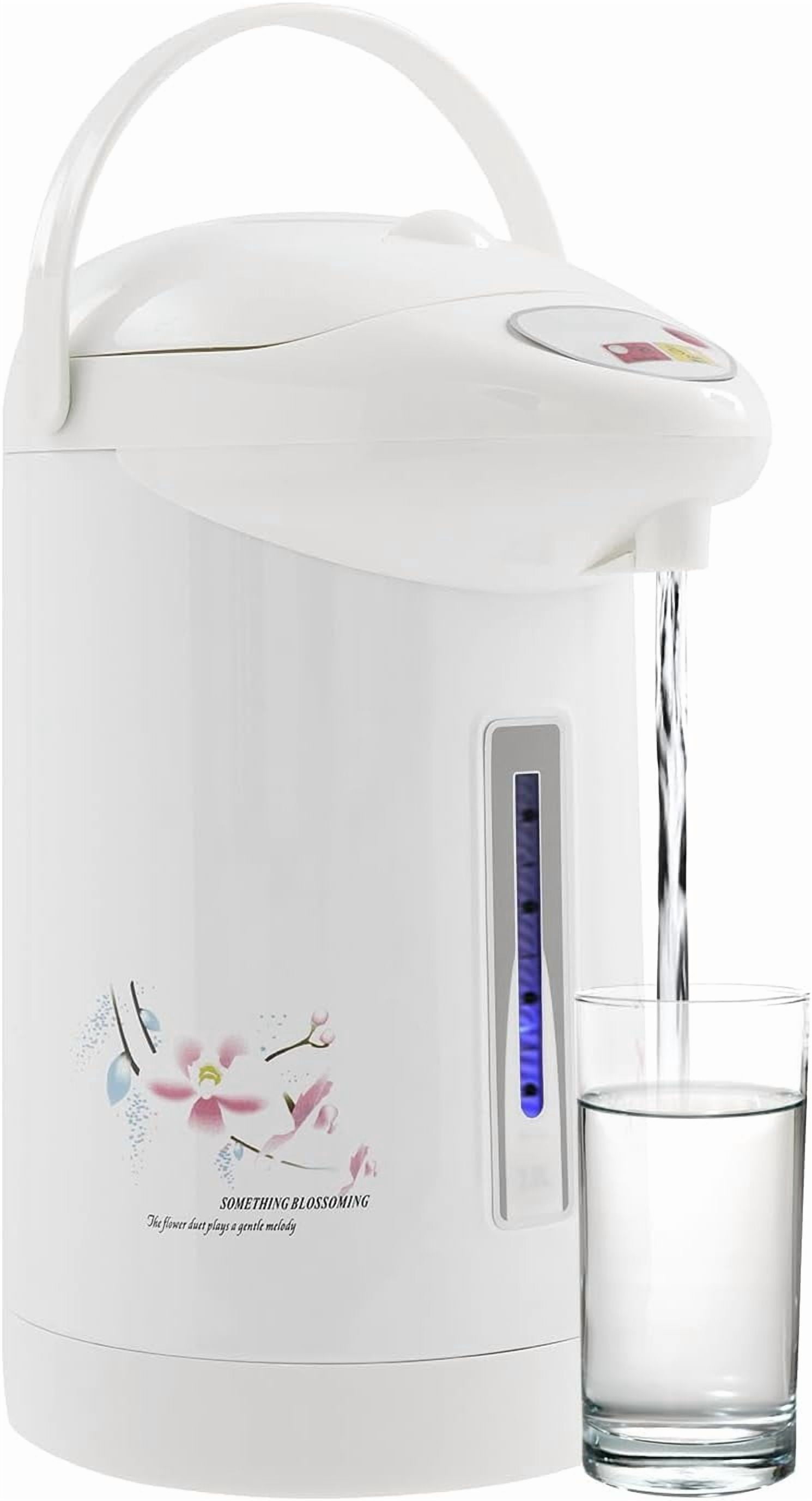 3L Tabletop Electric Kettle with Triple Dispensing, 750W Fast Heating Hot Water Boiler, 304 Stainless Steel Pot for Home Office