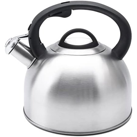 3L Tea Kettle for Stove Top, Loud Whistling Tea Kettles Water Boiler, Stainless Steel Kettle with Anti-Heat Handle and Simple Touch Button to Control Kettle Outlet