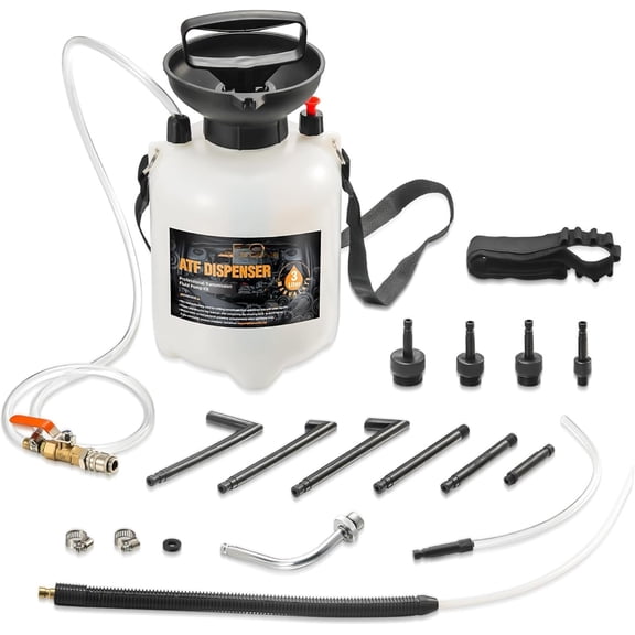 3L Transmission Fluid Pump - Manual Fluid Transfer Pump with 12 count ATF Adapters for Automotive Use, Transmission Fluid Transfer Pump kit