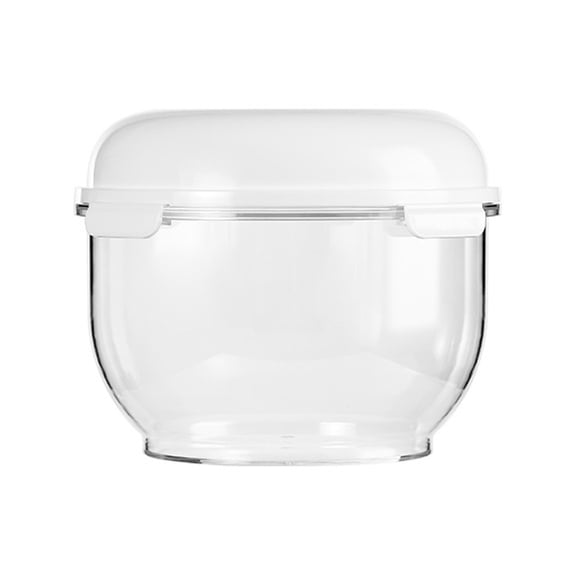 3L Transparent Dough Proofing Container with Lid - Non-Stick Pizza & Bread Fermentation Bowl, Airtight Food Storage