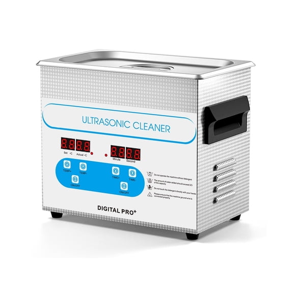 3L Ultrasonic Cleaner 40kH Ultrasonic Jewelry Cleaner with Timer Heated Ultrasonic Cleaning Machine for Glasses Bike Chains