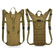 3L Water Bladder Bag Tactical Military Hiking Camping Hydration Backpack Outdoor, Brown