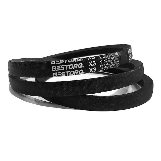 3L330 V-Belt, Classic Wrapped Rubber X3 V-Belt, Black, 33