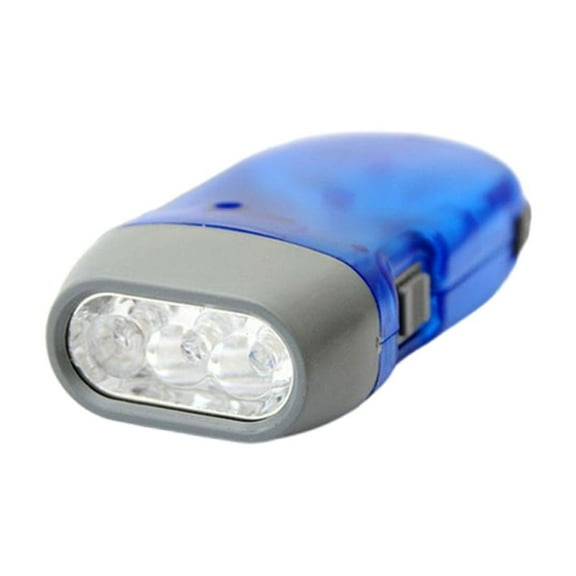3LED Light Squeeze Flashlight for Camping Manual Press Flashlight Not Battery Required Torch Light Hand Crank Flashlight