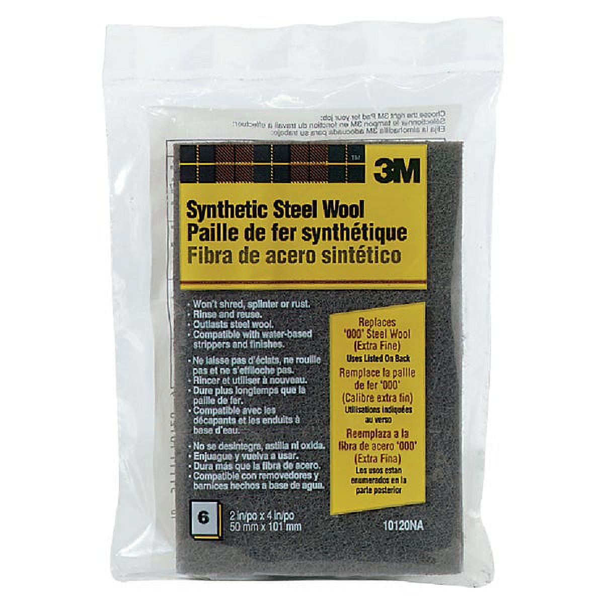 3M 000 Extra Fine Synthetic Steel Wool Pads