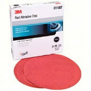 3M 01219 Hookit Red 6" P320 Grit Abrasive Discs (50 Discs per Box)