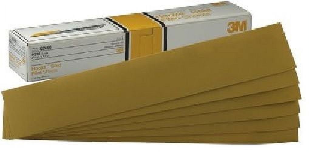 3M 02470 Hookit Gold 23/4 Inch x 16 Inch P180C Grit Abrasive Sheet