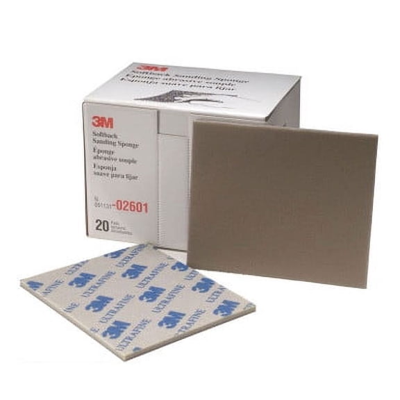 3M 02601, Softback Sanding Sponge, Ultrafine