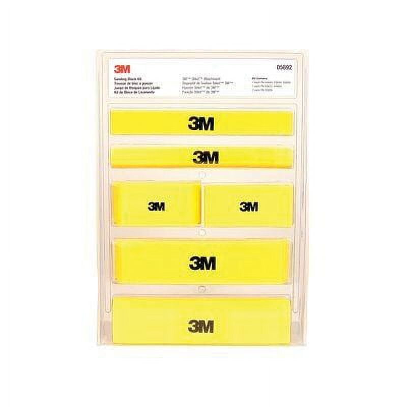 3M Yellow Stikit Sanding Block Kit with 6 Sizes