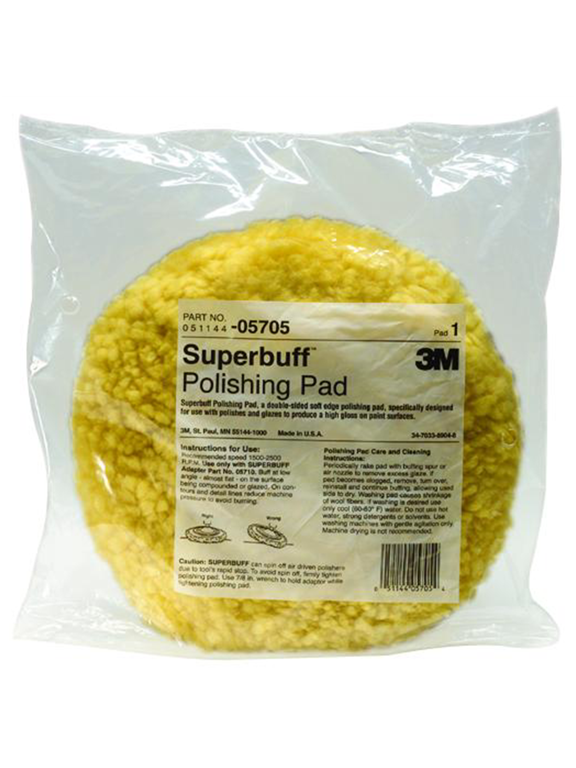 3M Wool Polishing Pad, 05705, 9 in, Double Sided