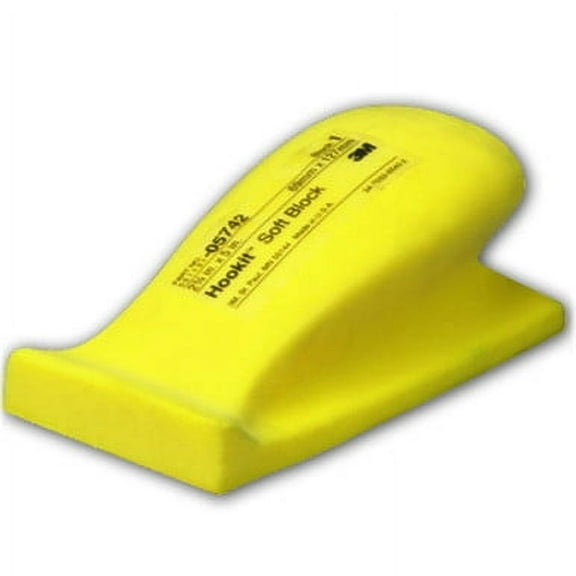 3M 05742, 5 inch, Hookit Soft Hand Sanding Block