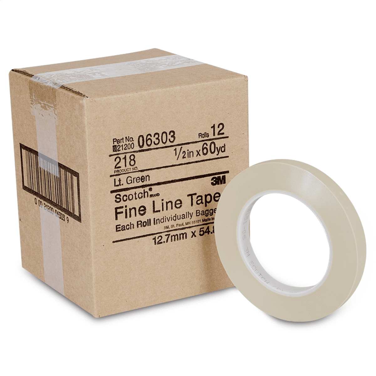 3M 6303 Scotch Fine Line Tape 218 Ultra Thin Polypropylene Masking Tape