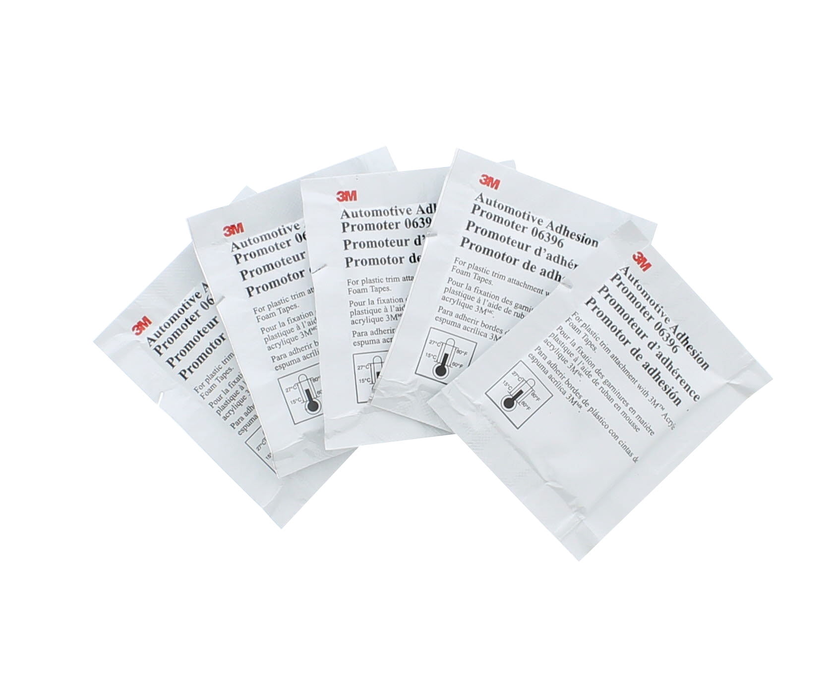 3M 06396 Adhesion Promoter, Sponge Applicator, 2.5cc (Five Packets