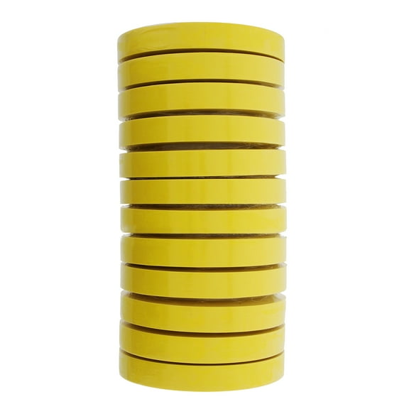 3M 06652 Crepe Paper Automotive Refinish Tape 3/4 Inch 12 Rolls, Yellow