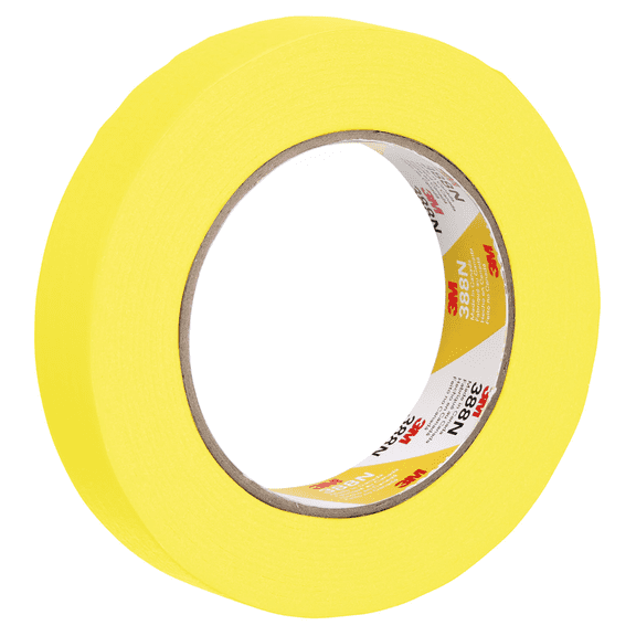 3M Automotive Yellow Masking Tape 388N, 06653, 24 mm x 55 m