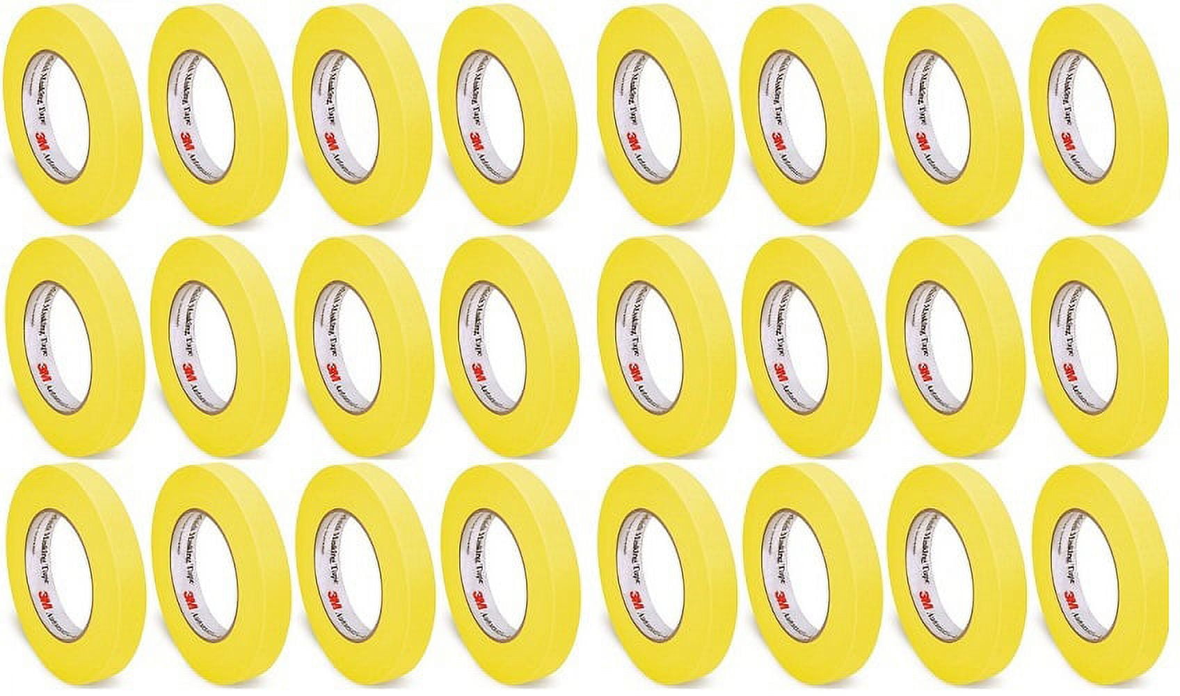 3M 06654 388N Automotive Refinish Tape 1.41" x 55m, Pack of 24, Yellow