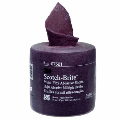 3M 07521, Multi-Flex, Scotch-Brite, Abrasive Sheets