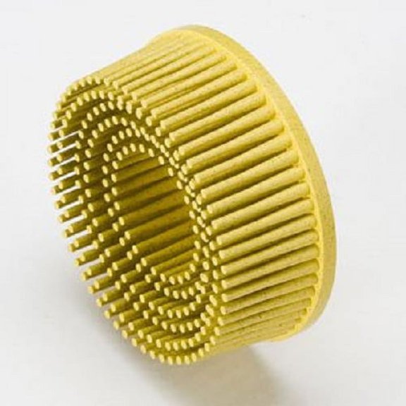 3M 07527 3 Inch Roloc Bristle Disc Grade 80 Grit, Yellow