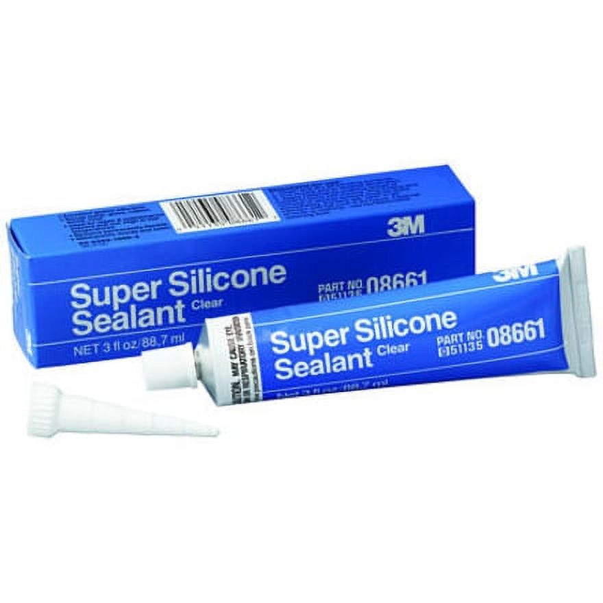 3M 08661, Clear Super Silicone Sealant