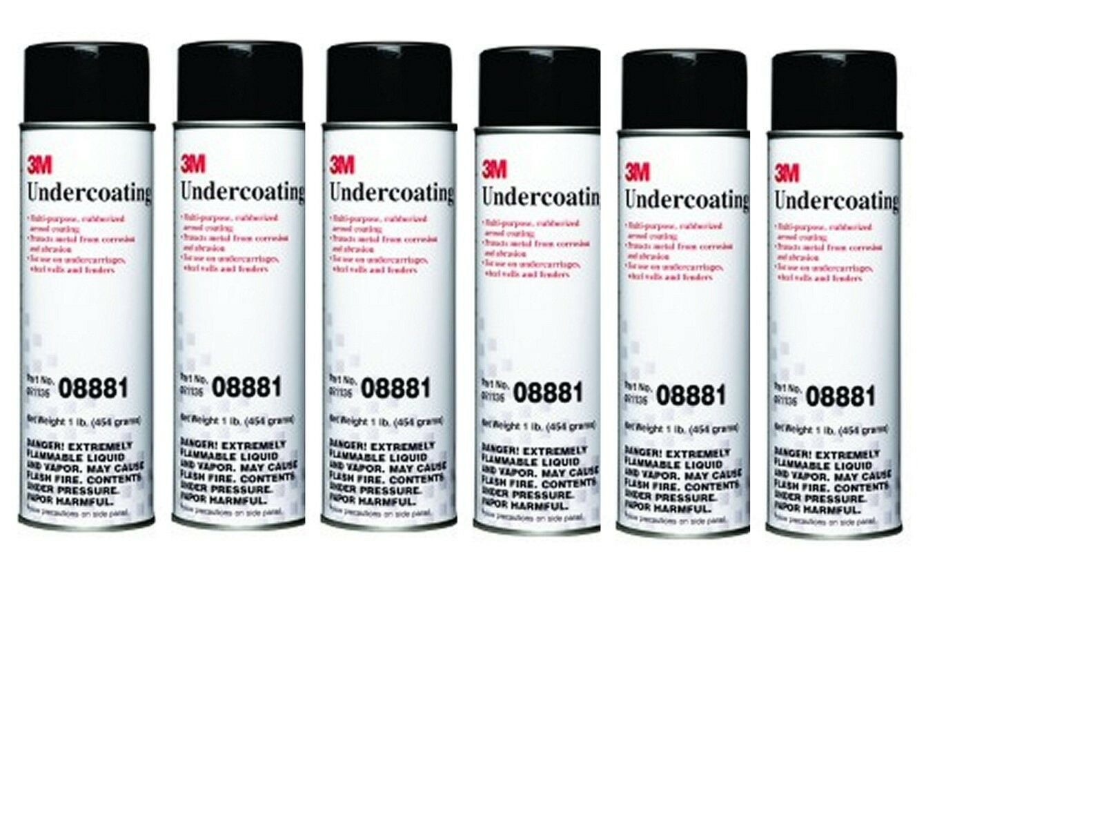 3M 08881 Undercoating, 16 oz Net Wt/453 g, 6 per case