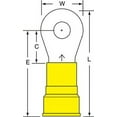 thumbnail image 1 of 3M 1/4" Stud Size 4 AWG Nylon Insulated Brazed Seam Ring Terminal 10PK, 1 of 1