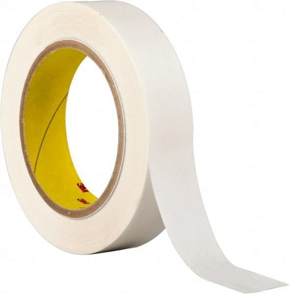 3M 1" x 36 Yd Acrylic Adhesive Double Sided Tape 3.9 mil Thick, Clear, Polyester Film Liner, Continuous Roll, Series 444