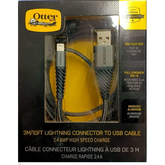 3M/10 FT Otterbox lightning connector to USB cable (78-51153)