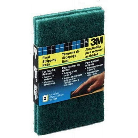 3M Final Stripping Pad 10113NA - Residue Removal, Scrubbing Pad - 2 Pads