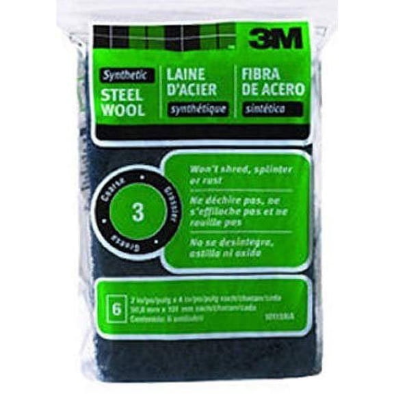 3M Synthetic Steel Wool Pad 10115 - Scrubbing Pad, Reusable - Multicolor
