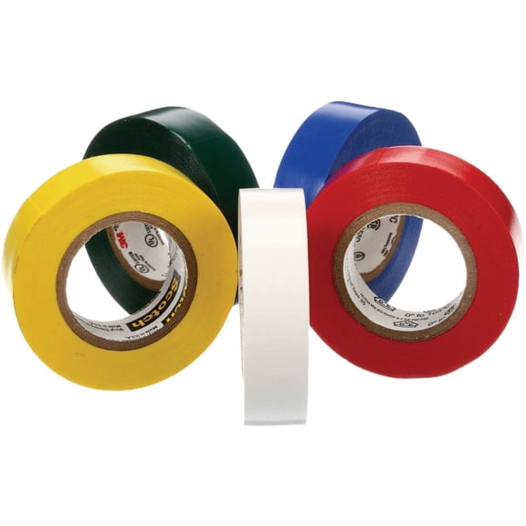 3M 10457 .5 x 240 in. Electrical Tape44; 5 Pack5