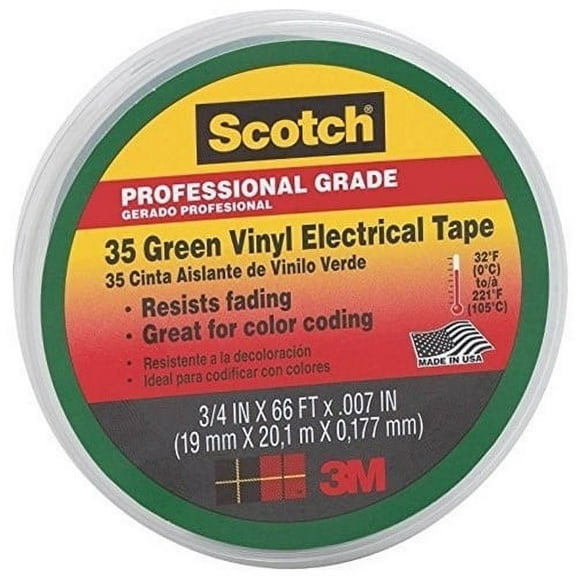 3M 10851 35 3/4X66 GREEN VINYL COLOR CODING TAPE