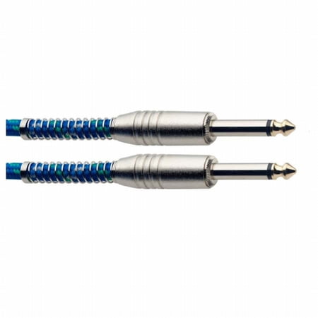 Stagg 26761 10 ft. Vintage Tweed Cable - Blue