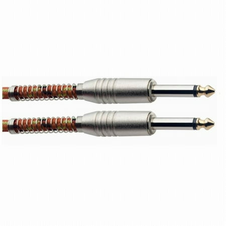 Stagg 26763 10 ft. Vintage Tweed Cable - Orange