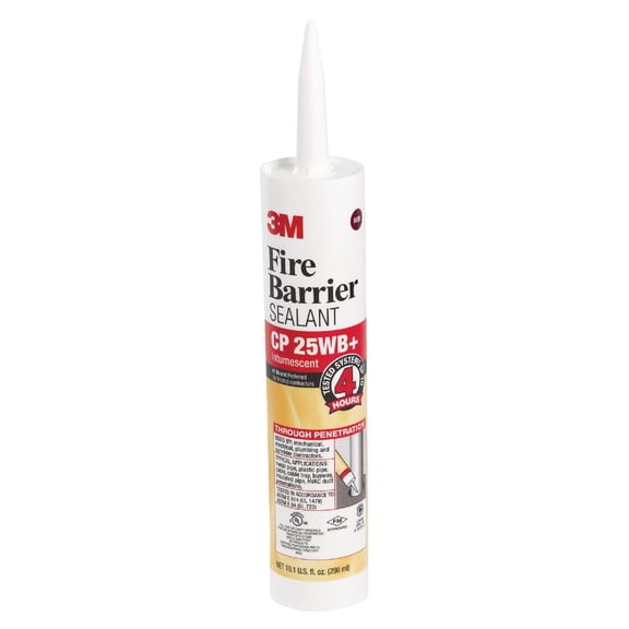 3M Fire Barrier Sealant CP 25WB+ - Red, 27 fl oz - Pack of 6