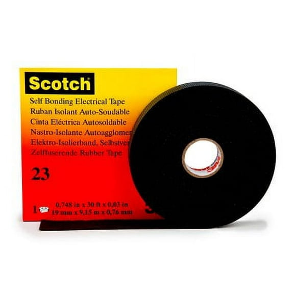 3M 130C (1"X30FT) TAPE, SPLICING, RUBBER, BLACK 25MMX9.1MM