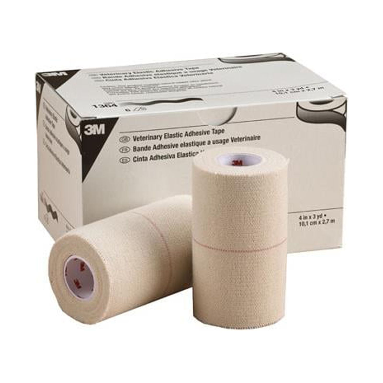 3M 1364 6Pk. Veterinary Elastic Adhesive Tape, 4In. x 3Yd. Rolls
