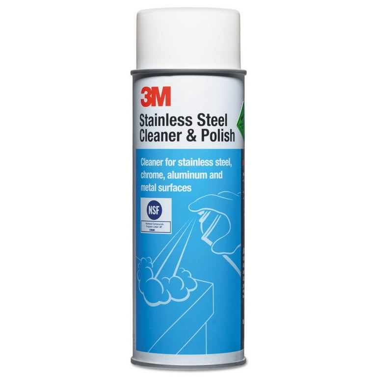 Stainless Steel Cleaner and Polish, Lime Scent, Foam, 21 oz Aerosol Spray, 12/Carton Stainless Steel Cleaner and Polish, Lime Scent, Foam, 21 oz Aerosol Spray, 12/Carton