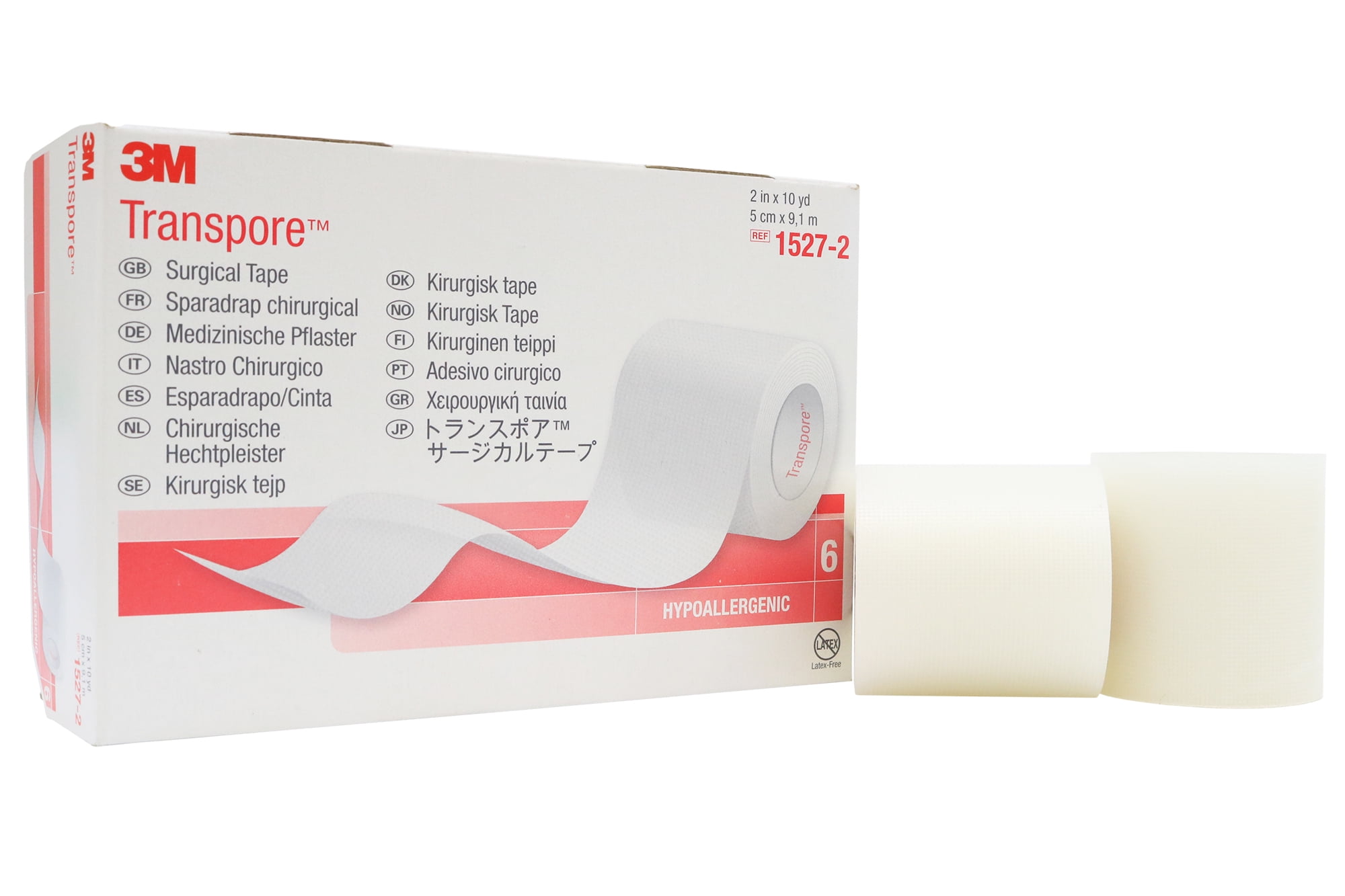 3M 1534-3 Transpore 3 Inch X 10 Yards Easy to tear White Surgical Tape-Case  of 40