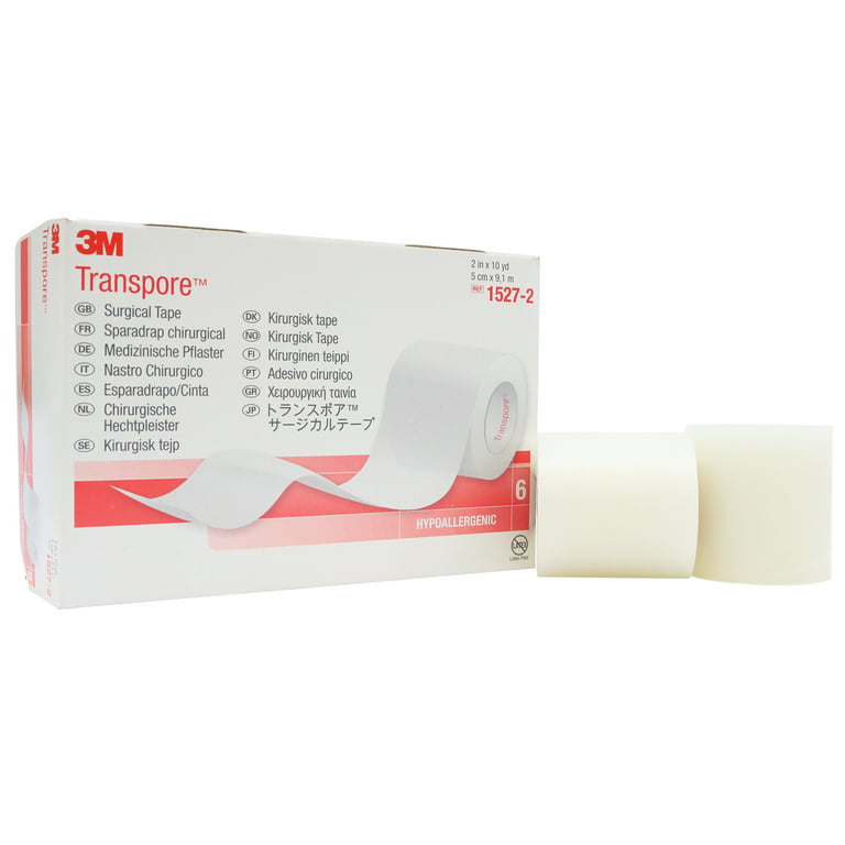3M Transpore Surgical Tape 2 inch x 10 yds. - Model 1527-2 - Box of 6