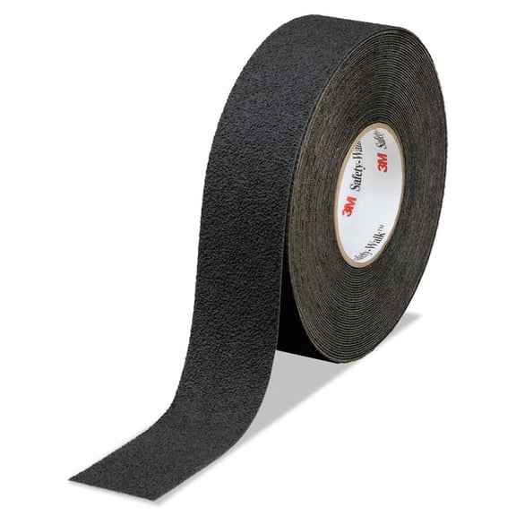 3M Personal Safety Division Safety-Walk 300 Series Slip-Resistant Medium Resilient Tread, 2" x 720", Black