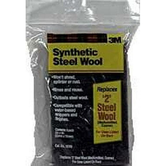3M Steel Wool Scrub Pad Medium Grade - Steel Wool - 6 Pack