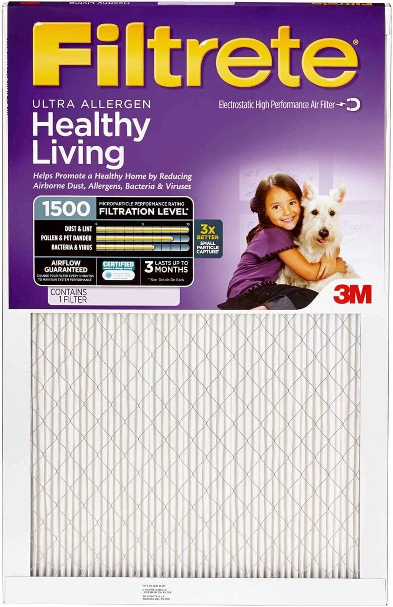 3M 2001DC6 Filtrete Ultra Allergen Reduction FPR9 Air Furnace Filter