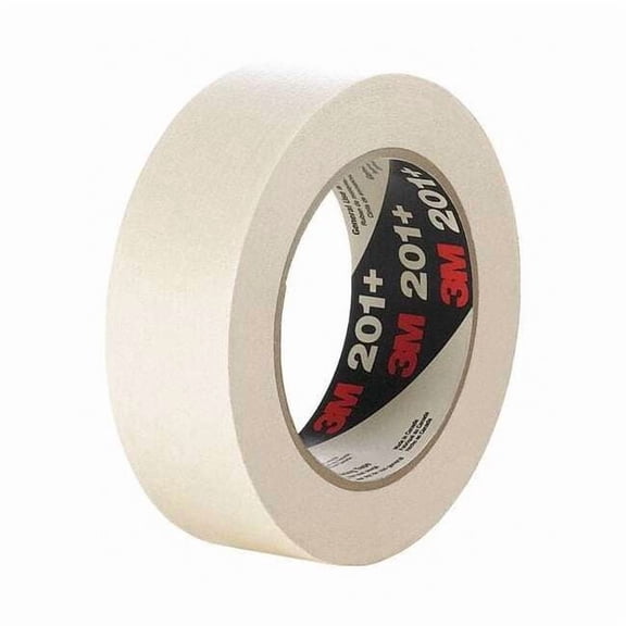 3M Masking Tape, General Use, 201+, .47 In. W X 60 Yd., Tan