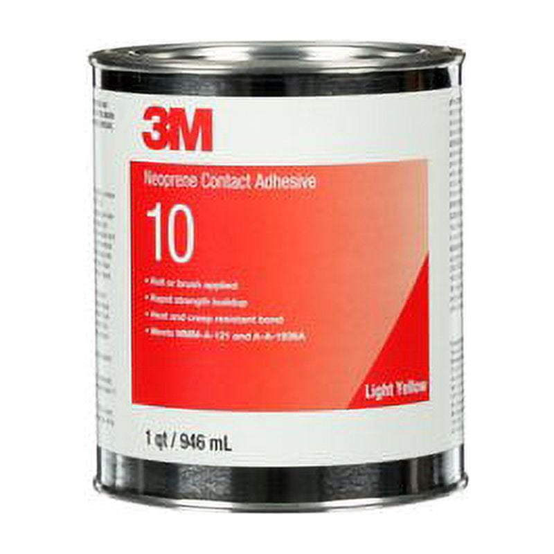 3M 20272 Neoprene Contact Adhesive 10 Light Yellow, 1 qt