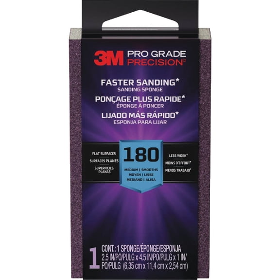 3M 20907-180 180 Grit Sandblaster Between Coats Sanding Sponge Block