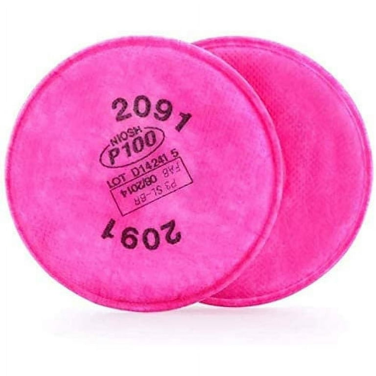 3M 2091 6000 Series NIOSH Approved 2091 P100 Respirator Filter, 2