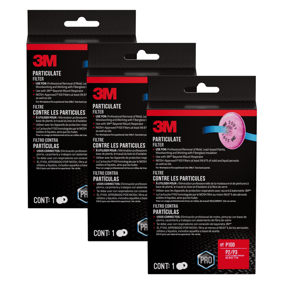 3M 2091 P100 Particulate Filter, 3 Pairs