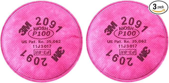 3M 2091 P100 Particulate Filter, 3 Pairs