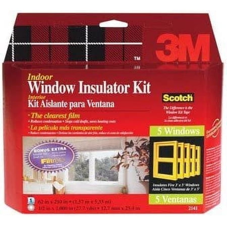 3M 2141W-6 Interior Shrink Film Window Kit