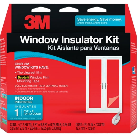 3M 2144W-6 Interior Patio Door Insulator Kit